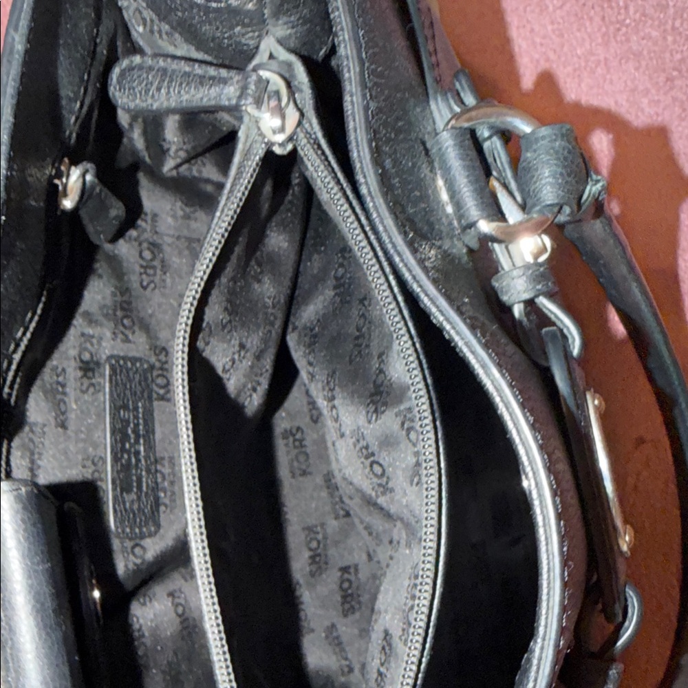 Michael Kors Black Shoulder Bag with Silver Accents - Picture 11 of 12